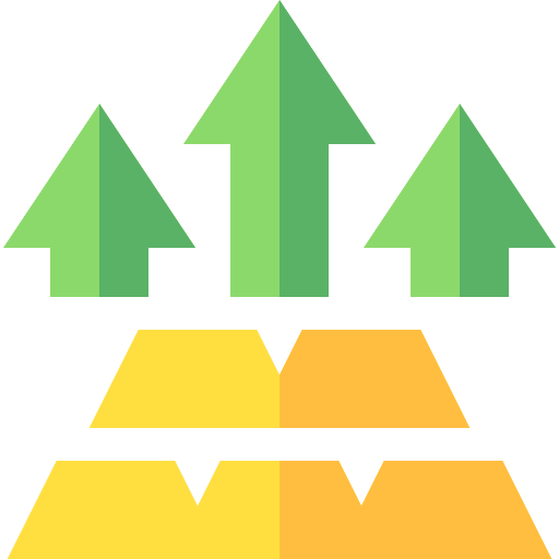 Increase gold ingots economic price icon Increase gold ingots economic price icon
