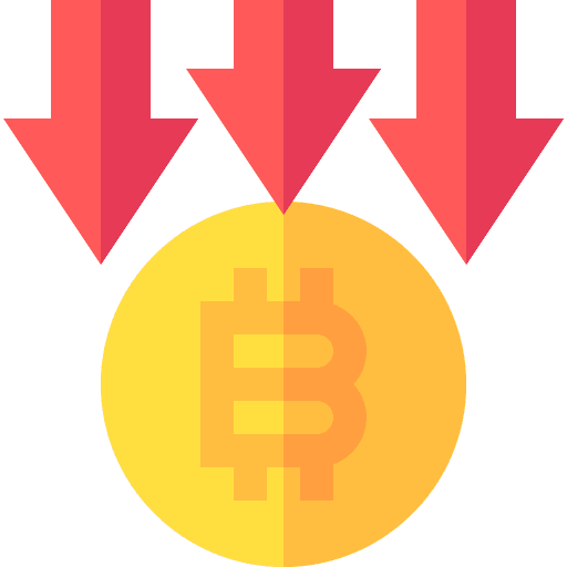 Decrease decrease down arrow bankruptcy icon Decrease decrease down arrow bankruptcy icon