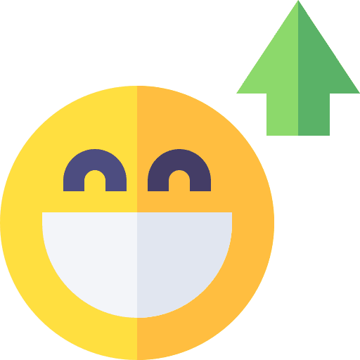 Happy arrow up happy smileys icon Happy arrow up happy smileys icon