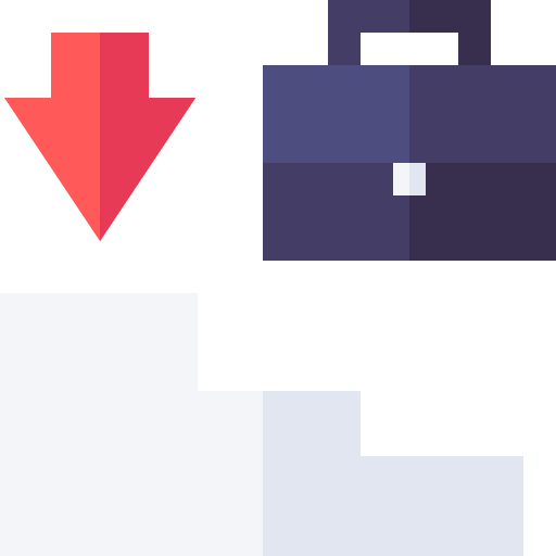 Suitcase bar graph suitcase finance icon Suitcase bar graph suitcase finance icon