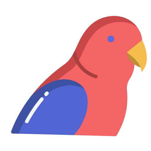Parrot bird zoology ornithology icon Parrot bird zoology ornithology icon