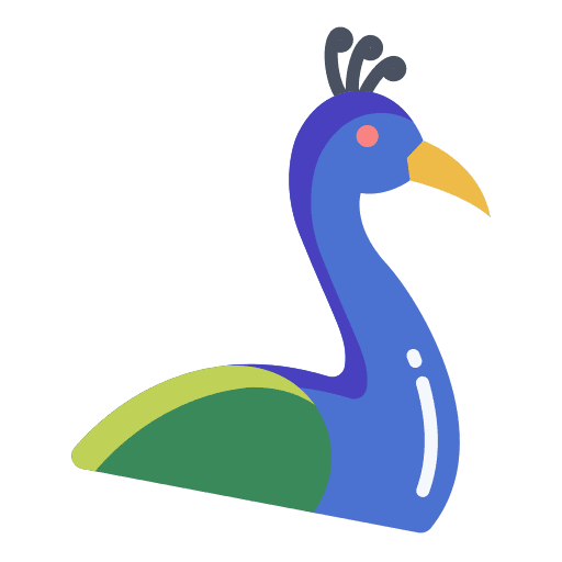 Peacock wild life fauna peacock icon