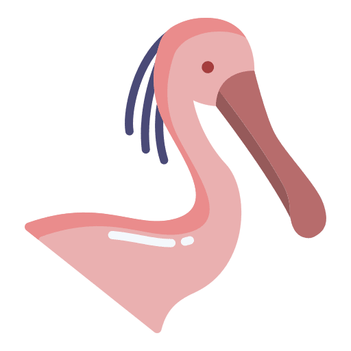Spoonbill animal kingdom fauna zoology icon Spoonbill animal kingdom fauna zoology icon
