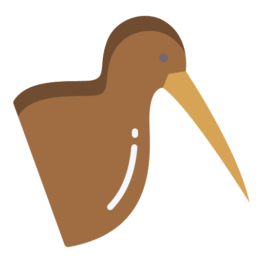 Kiwi animal kingdom bird ornithology icon Kiwi animal kingdom bird ornithology icon