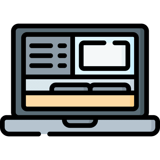 Editor website design laptop editor icon Editor website design laptop editor icon