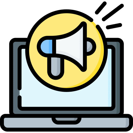 Marketing online marketing laptop marketing icon