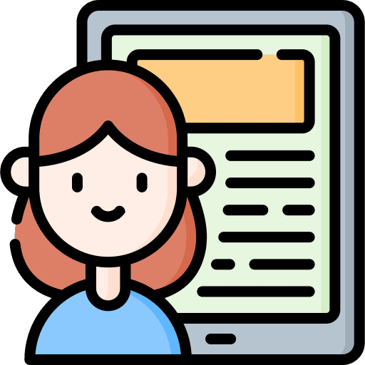 Blogger professions and jobs woman blogger icon Blogger professions and jobs woman blogger icon