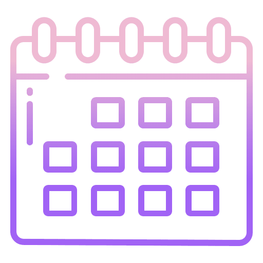 Calendar date time and date administration icon