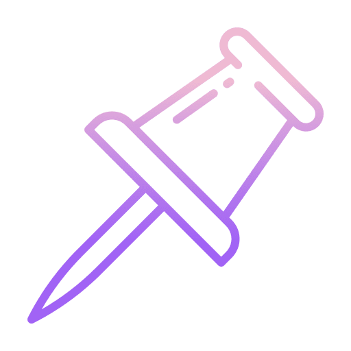 Pin school material pin office material icon