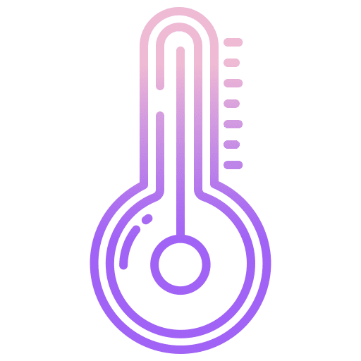 Thermometer temperature heating hot icon