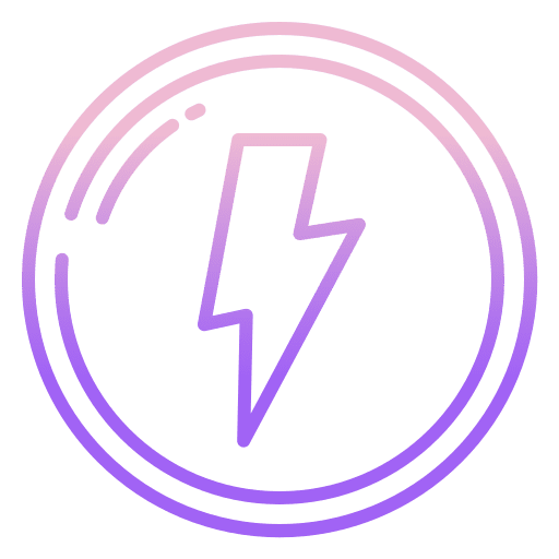 Flash lightning bolt electricity thunder icon