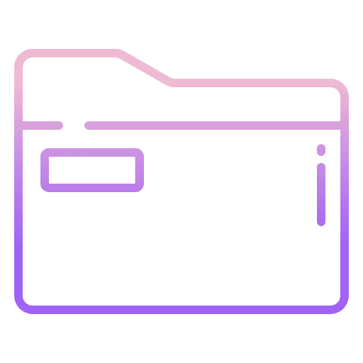 Folder file storage interface data storage icon