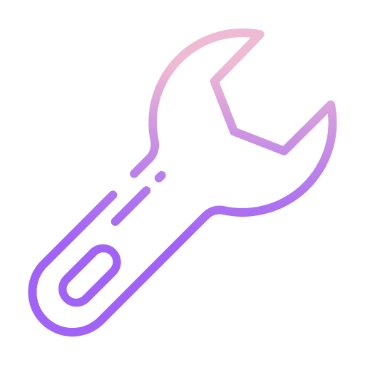 Spanner labor wrench construction and tools icon
