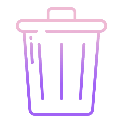 Trash garbage basket trash icon