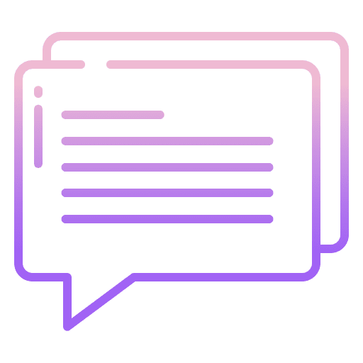 Chat comment speech bubble message icon