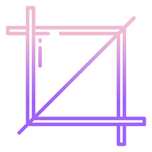 Crop cut multimedia option crop icon
