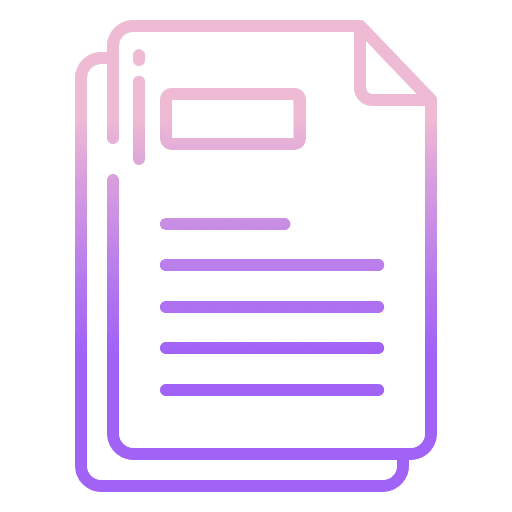 Document paper business and finance files and folders icon