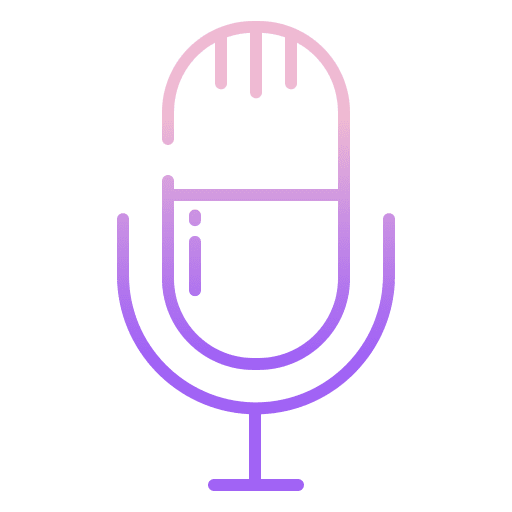 Mic music and multimedia voice audio icon