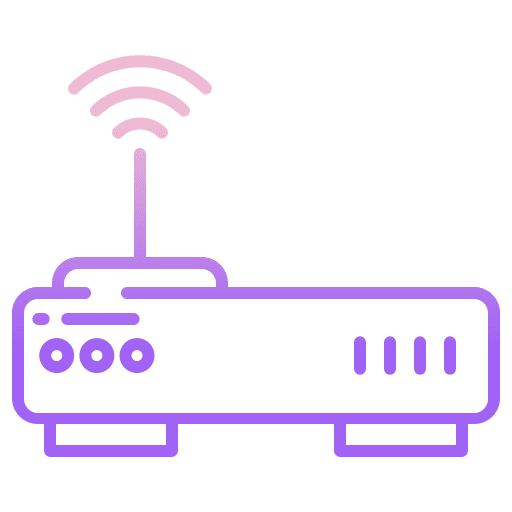 Router wifi signal gateway modem icon