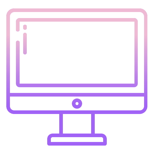 Screen device desktop screen icon