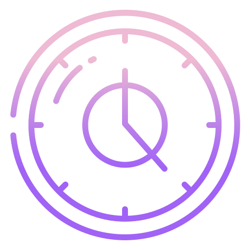 Time wall clock time circular clock icon