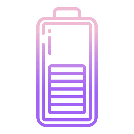 Battery electronics battery level technology icon