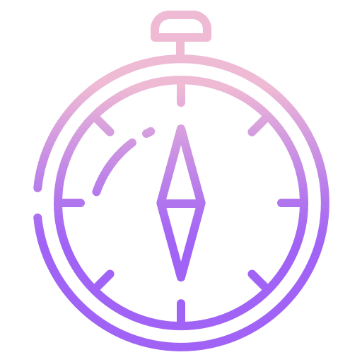 Compass orientation cardinal points travel icon