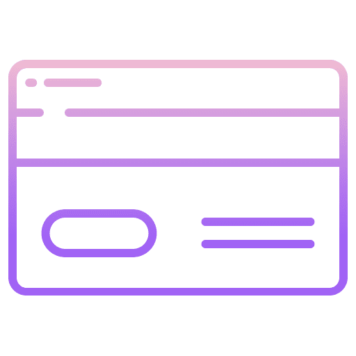 Credit card banking commerce and shopping atm card icon