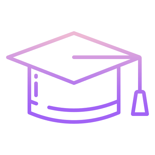 Hat graduate mortarboard education icon