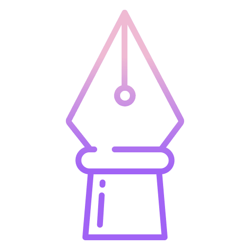 Pen writing tool education fountain pen icon