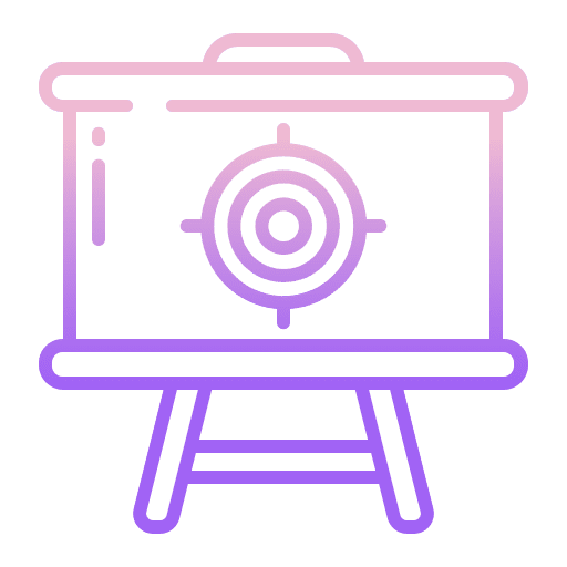 Presentation presentation analysis dart icon
