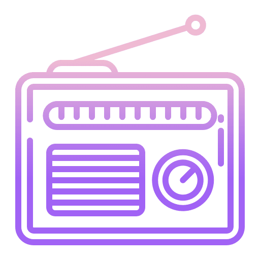 Radio transistor radio antenna radio icon