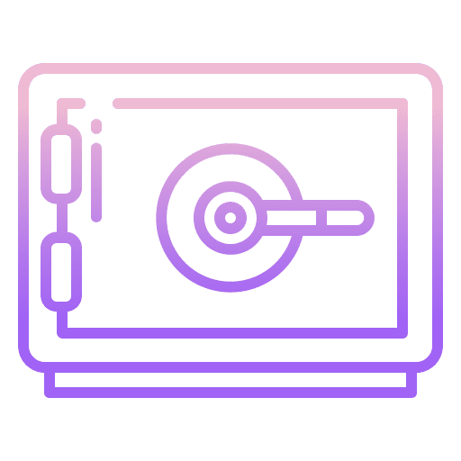 Safe box safe box save business icon
