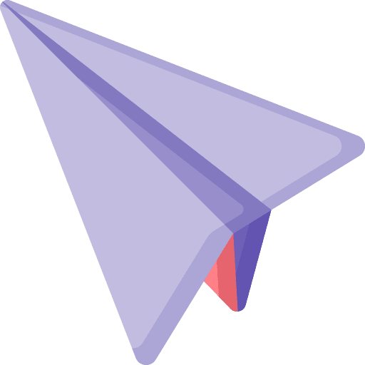 Plane direct art origami icon