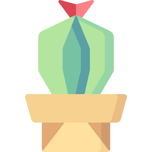Cactus pot cactus art icon