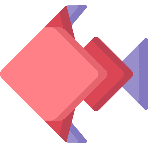 Fish origami animal art icon