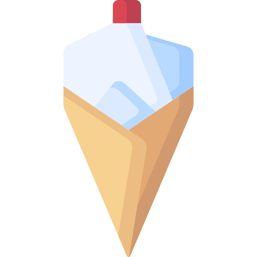 Ice cream cone art paper icon