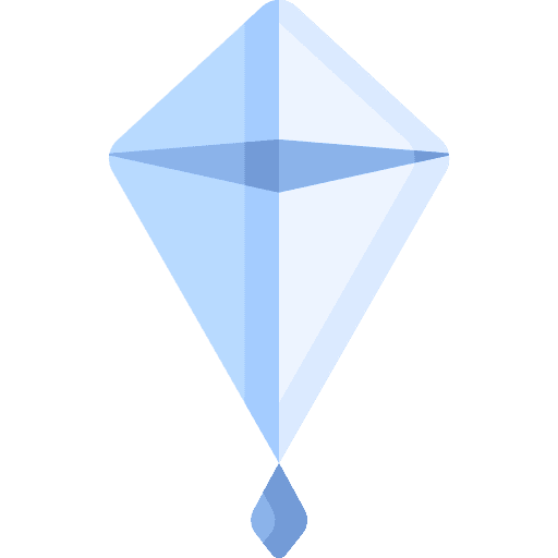 Kite kite fold art and design icon