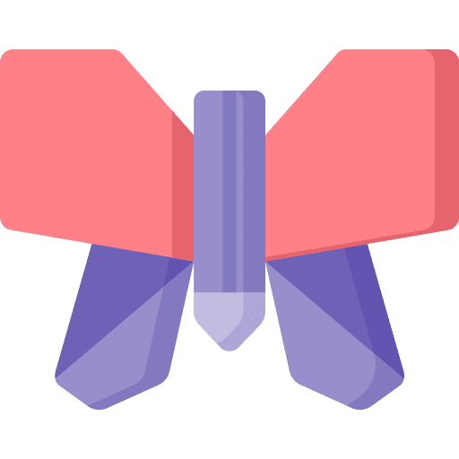 Butterfly animal butterfly fold icon