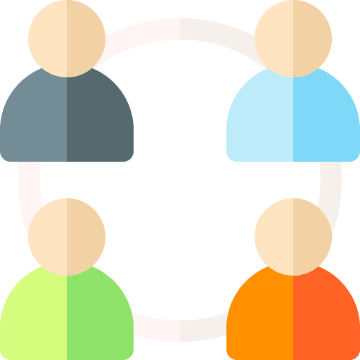 Community networking people community icon