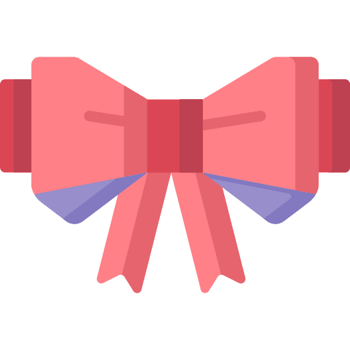 Ribbon paper craft origami icon