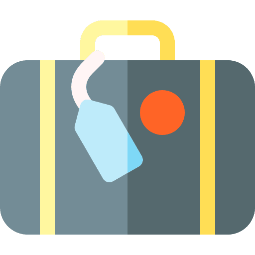 Suitcase suitcase trip baggage icon