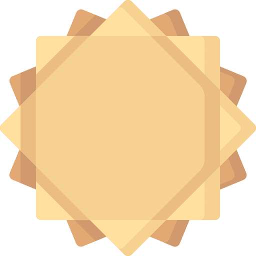 Sun fold craft art icon