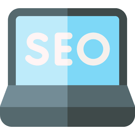 Seo web design laptop screen online icon Seo web design laptop screen online icon