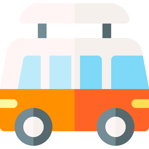 Surf van road trip travel surf van icon Surf van road trip travel surf van icon