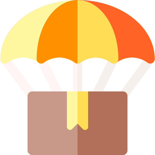 Drop shipping supply humanitarian cargo icon Drop shipping supply humanitarian cargo icon