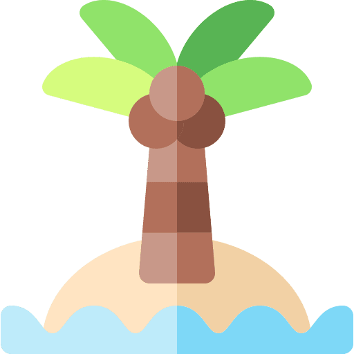 Island nature sea palm tree icon Island nature sea palm tree icon