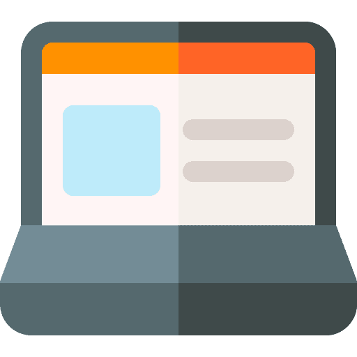 Laptop computer ui task icon Laptop computer ui task icon