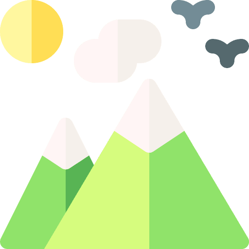 Mountain scenery landscape mountain icon Mountain scenery landscape mountain icon