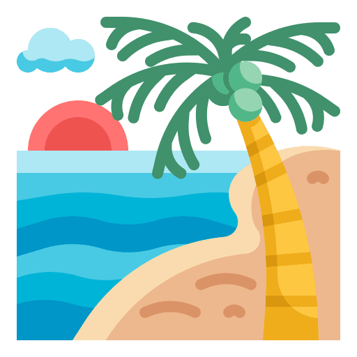 Beach sun landscape sea icon Beach sun landscape sea icon